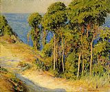 Joseph DeCamp Trees Along the Coast painting